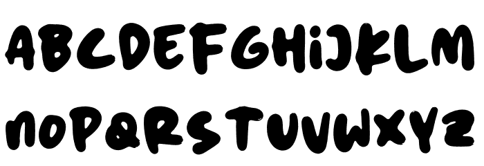 MORN FROGY Font LOWERCASE