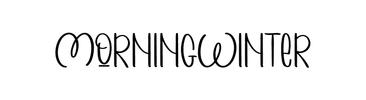 MORNING WINTER  font caratteri gratis