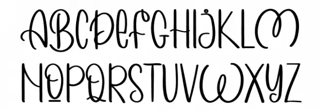 MORNING WINTER Schriftart Groß