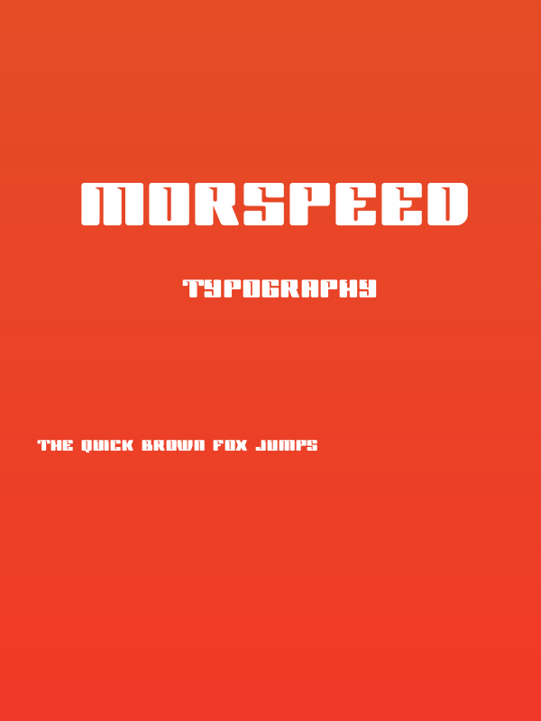 MORSPEED Poster