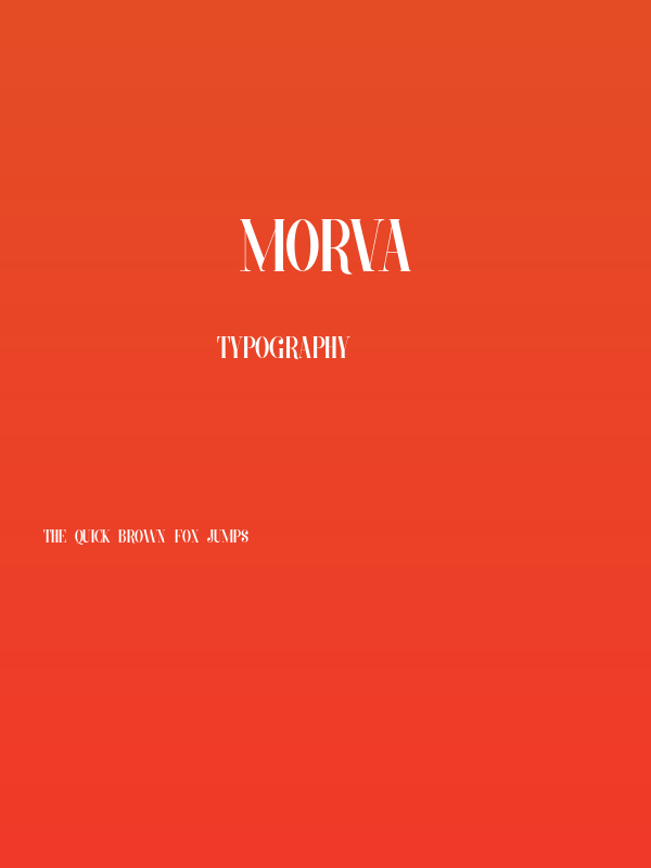 MORVA Poster