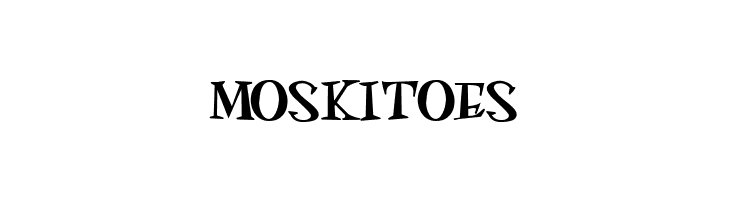 MOSKITOES  Free Fonts Download
