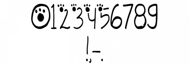 MOULIE Font Alte caractere