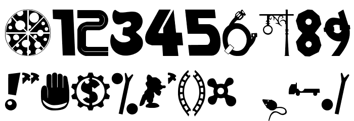 MOUSE-TRAP! フォント その他の文字