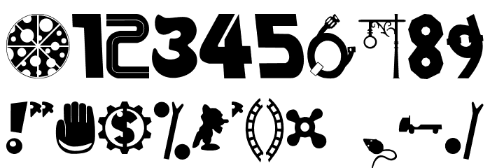 MOUSETRAP! Font OTHER CHARS