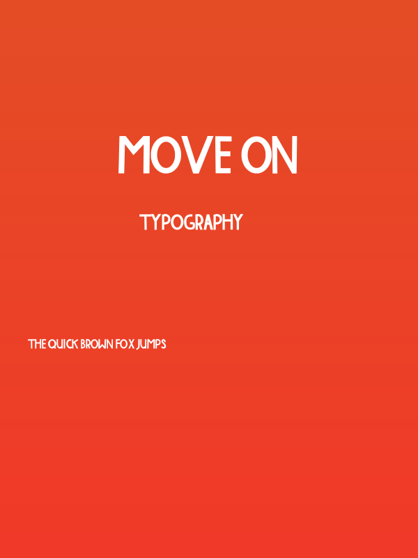 MOVE ON Poster