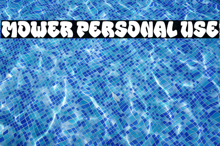 MOWER Personal Use Example 1