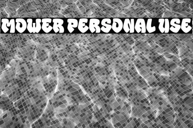 MOWER Personal Use Font examples