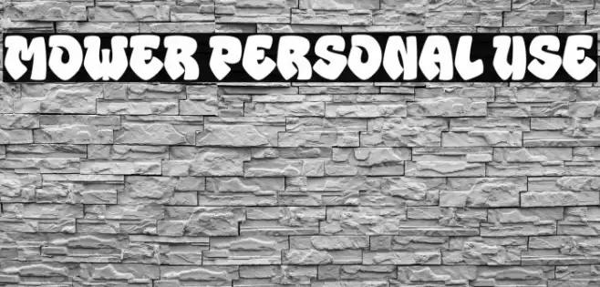 MOWER Personal Use Font examples