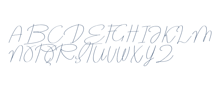 MOXA Bestine Script Uppercase