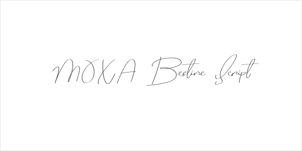 MOXA Bestine Script Logo