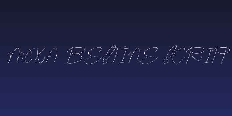 MOXA Bestine Script Social Header