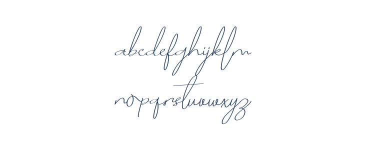 MOXA Bestine Script Lowercase