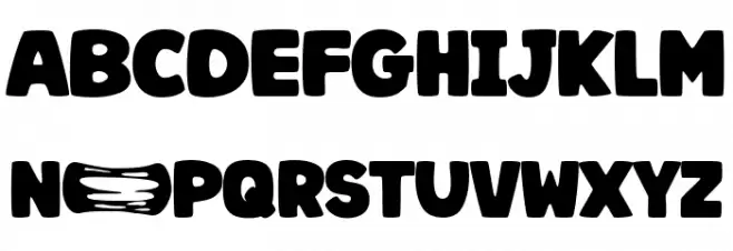 MOZA Regular Schriftart Groß