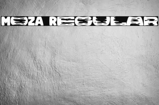 MOZA Regular Fonte examples