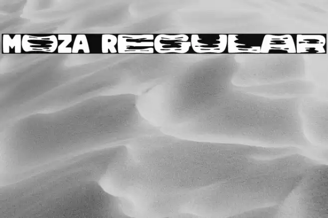 MOZA Regular Fonte examples