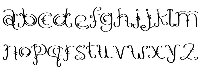 MOnsta Font LOWERCASE