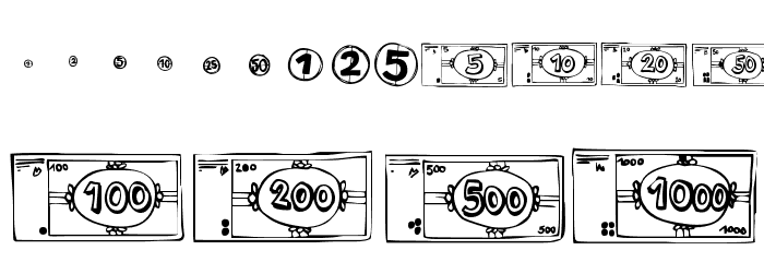 Mo Money Font LOWERCASE