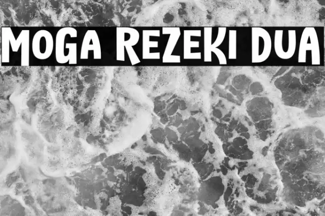 MoGa ReZeKi DuA Font examples