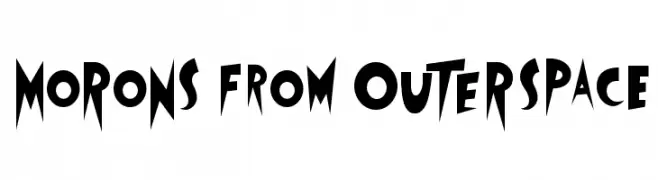 MoRoNs from OuTeRsPacE  Frei Schriftart Herunterladen