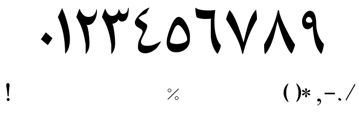 Moallaa II Font OTHER CHARS