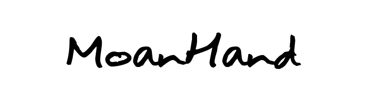 MoanHand  Free Fonts Download