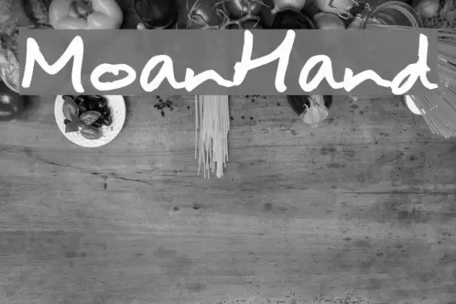MoanHand Font examples
