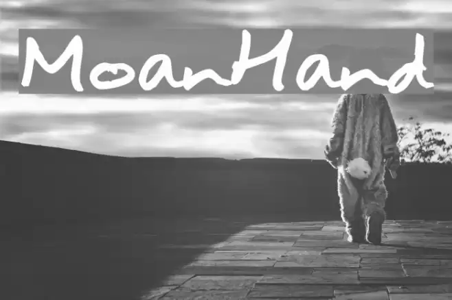 MoanHand Font examples
