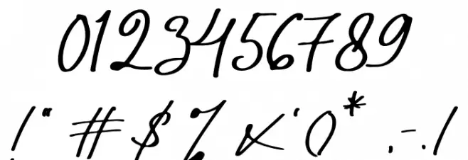 Moana Script Font OTHER CHARS