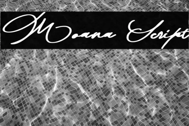 Moana Script Font examples