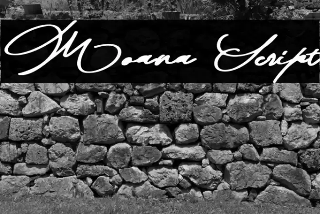 Moana Script Font examples