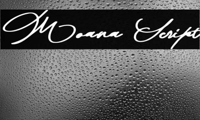 Moana Script Font examples