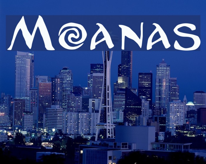 Moanas Font examples