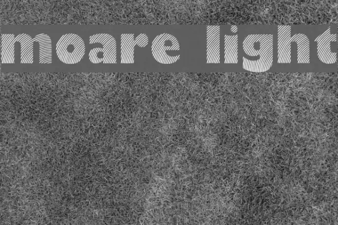 Moare Light Font examples