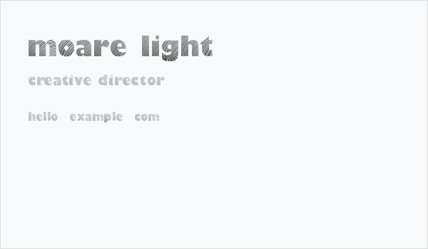 Moare Light Business Card