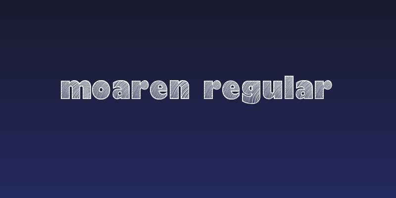 Moaren Regular Social Header