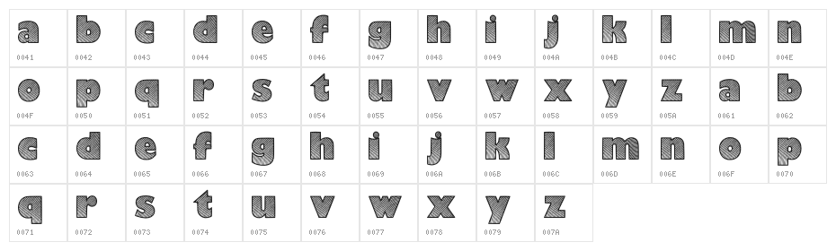 Moaren Regular Character Map