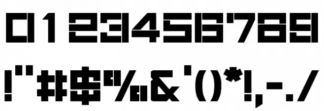 Mob 200 (RUS BY LYAJKA) Font OTHER CHARS