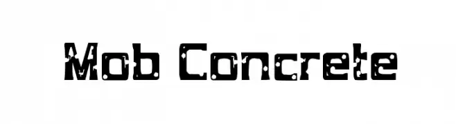 Mob Concrete  नि: शुल्क फ़ॉन्ट्स डाउनलोड