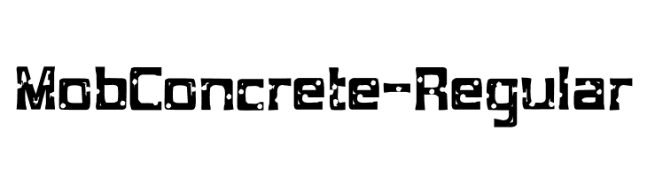 MobConcrete-Regular  font caratteri gratis