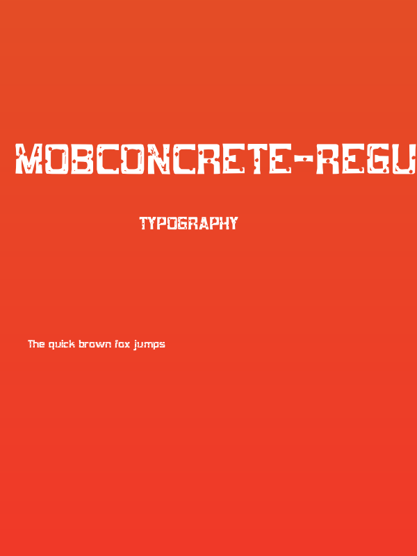 MobConcrete-Regular Poster
