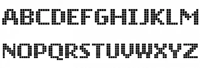 Mobile Font Шрифта ВЕРХНИЙ