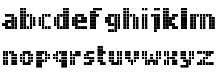 Mobile Font Font LOWERCASE