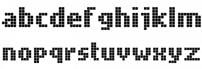 Mobile Font Caratteri MINUSCOLO