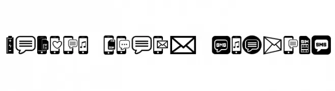 Mobile Icons Regular  नि: शुल्क फ़ॉन्ट्स डाउनलोड