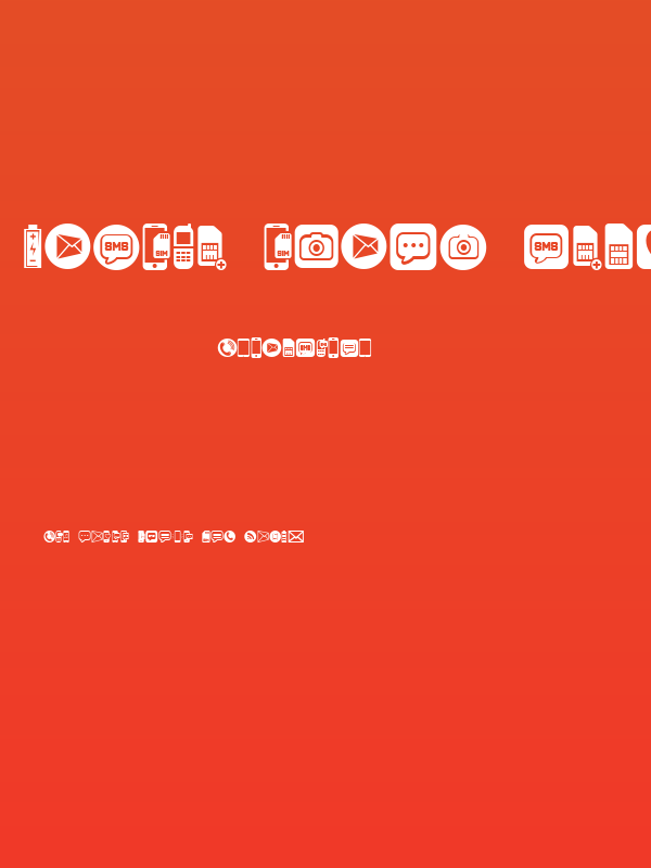 Mobile Icons Regular Poster