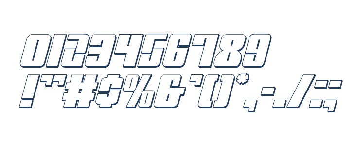 Mobile Infantry 3D Italic Other Characters