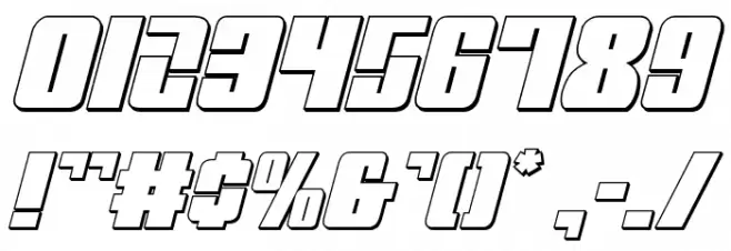 Mobile Infantry 3D Italic  