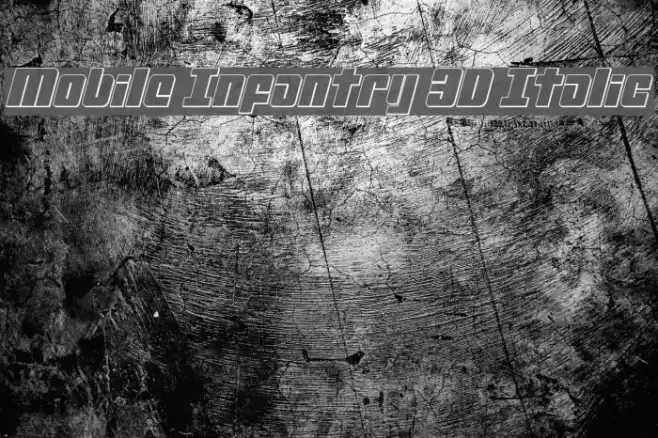 Mobile Infantry 3D Italic  examples