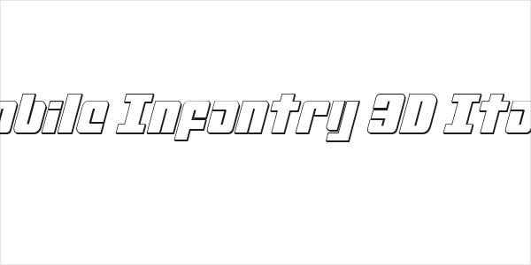 Mobile Infantry 3D Italic Logo
